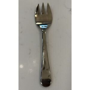 Vintage Silver Plated Sheffield England Cocktail Seafood Fork Small 5" Child’s